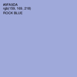 #9FA9DA - Rock Blue Color Image